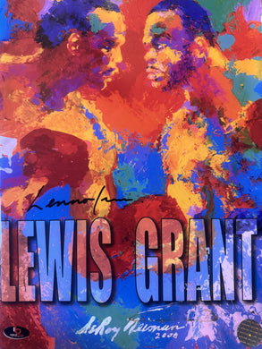 Lennox Lewis Autographed Signed Rare Vintage Boxing Magazine/program COA