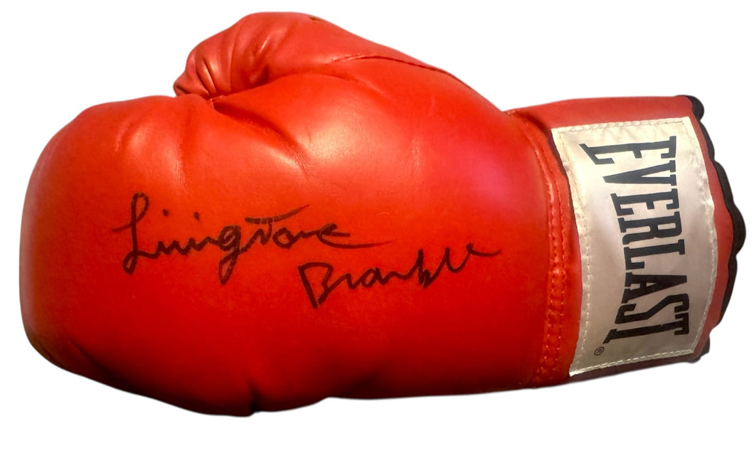 Livingstone Bramble signed autographed everlast rare boxing glove COA