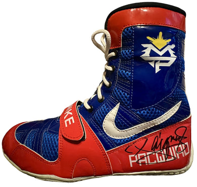 Manny Pacquiao Autographed Rare Boxing Boots PSA COA