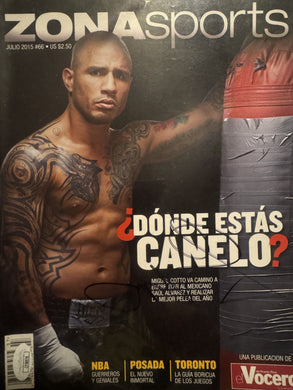 Miguel Cotto signed autographed Boxer Super Rare full spanish magazine. COA