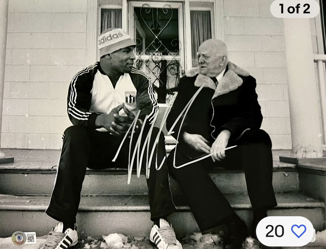 thumbnail image 2 of Mike Tyson Signed Autographed 8x10 Photo – Standing Over Opponent – Beckett BAS #202434 2 of 6
