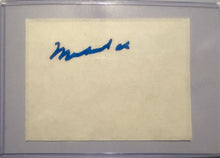 Muhammad Ali autographed Blue Cut signature Authentic 5x7 inch size Cut. COA