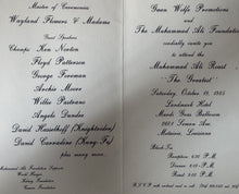 Muhammad Ali signed autographed Roast invite card Very Rare Boxing memorabilia COA