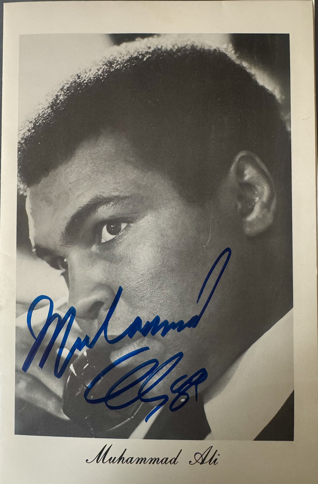 Muhammad Ali signed autographed Roast invite card Very Rare Boxing memorabilia COA
