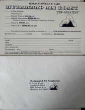 Muhammad Ali signed autographed Roast invite card Very Rare Boxing memorabilia COA