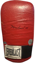 Muhammad Ali signed autographed everlast red speed bag vintage boxing gloves COA