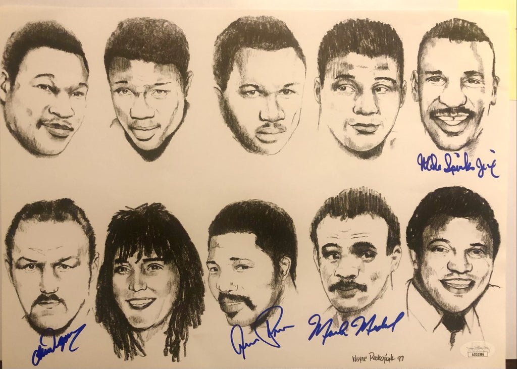 Championship Multi-Signed Autographed Fight Photo Several signatures J ...