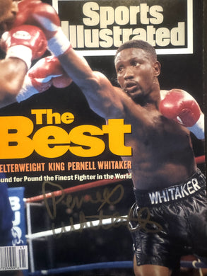 Pernell Whitaker autographed signed Rare Full Boxing Magazine COA