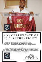 Roy Jones Jr Autographed Burgundy Boxing Robe ASI Proof