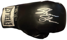 Shakur Stevenson Autographed Signed Black Boxing Glove signed in silver. COA