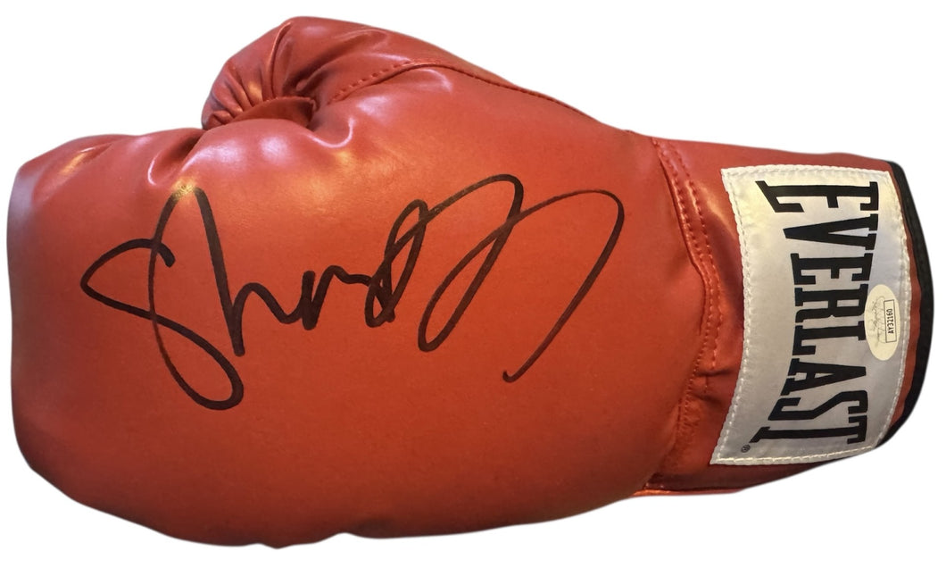 Shannon Briggs Autographed Signed Boxing Glove signed in blk. COA
