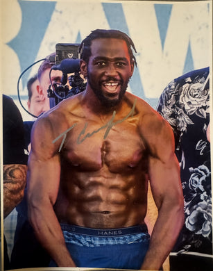 Terence Crawford signed autographed in silver 8x10 size boxing photo of the legend COA