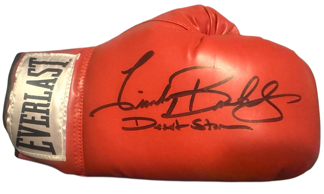 Timothy Bradley signed autographed Desert Storm inscribed Red everlast Boxing Glove COA