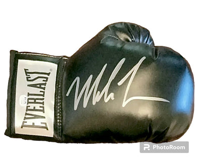 Mike Tyson Black Autographed signed Boxing Glove Fitterman certified.