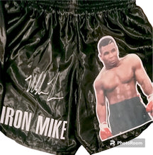 Mike Tyson Autographed signed Custom made with Tyson on the black boxing trunks COA