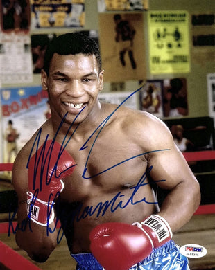 Mike Tyson Signed 8x10 Photo PSA/DNA COA w/ Kid Dynamite Insc Autographed.