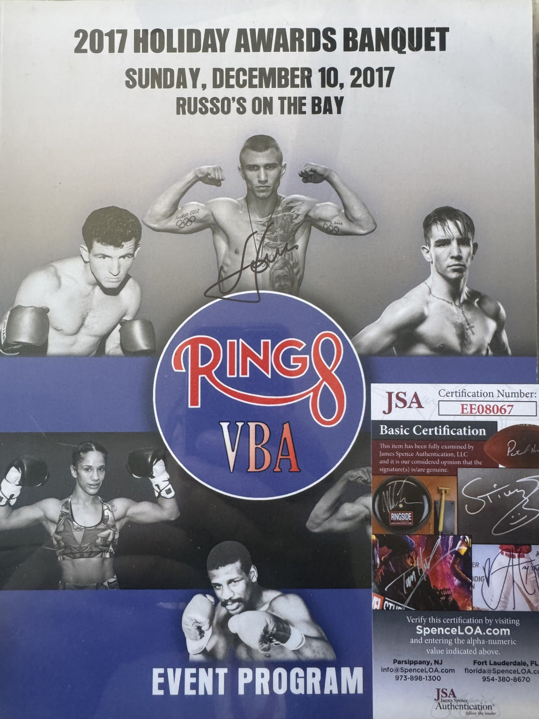 Vasyl Lomachenko signed Autographed Boxing Rare Program/Magazine. COA