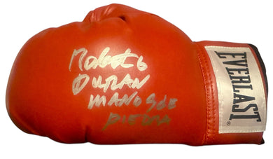 Roberto Duran signed autographed Rare Hands of Stone boxing glove COA