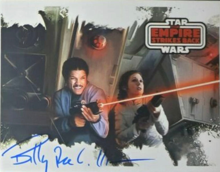 Billy Dee Williams autographed Star Wars photo