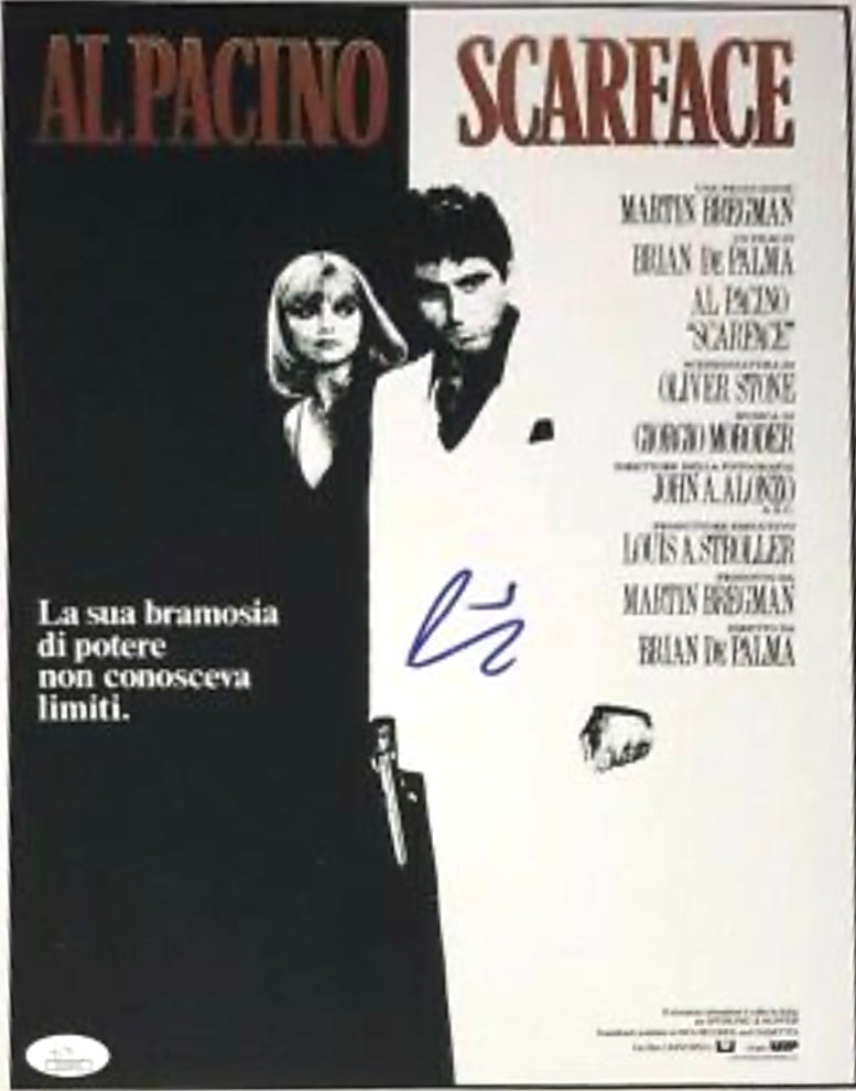 Tony Montana Al Pacino autographed 11x14 Scarface photo JSA