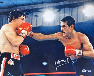 Alexis Arguello Signed 16x20 Boxing Photo vs. Ray Mancini PSA/DNA