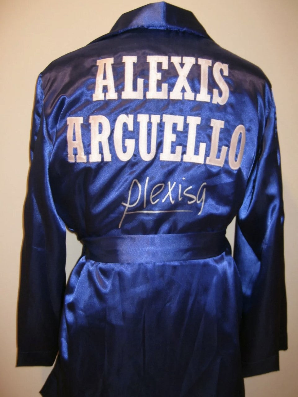 Alexis Arguello Signed Autographed Boxing Custom Rare Robe ASI Certified