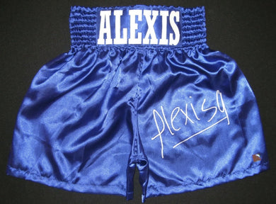 Alexis Arguello Signed Autographed Boxing Custom Rare Trunks ASI Certified