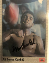 Muhammad Ali Autographed Signed Rare Boxing Card Certified.