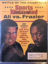 Muhammad Ali signed vintage SI Autographed Ali vs Frazier Boxing Magazine