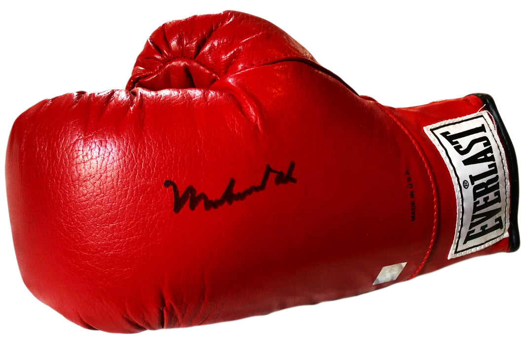 Muhammad Ali Autographed Vintage Everlast Red Boxing Glove Superstar Greetings certified SSG