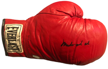 Muhammad Ali Autographed Signed Red Everlast Vintage Boxing Glove Certified