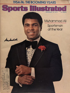 Muhammad Ali signed vintage SI Autographed Ali Rare Boxing Magazine Certified