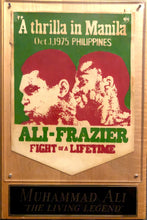Muhammad Ali vs Frazier ORIGINAL Banner from Thrilla in Manila! ULTRA RARE DREAM