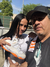 Amanda Serrano Signed autographed fight vs Taylor worn Sneakers left only.