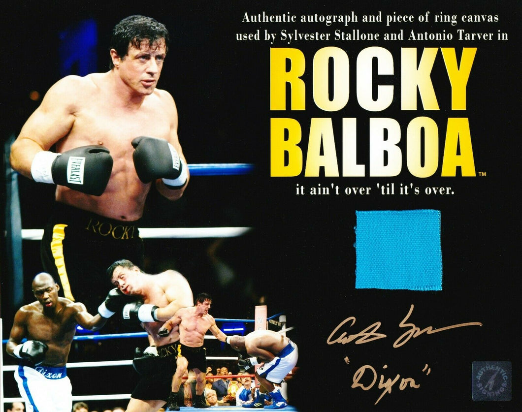 Antonio Tarver w/ Stallone Autographed ROCKY BALBOA 8x10 Used Ring ASI Proof
