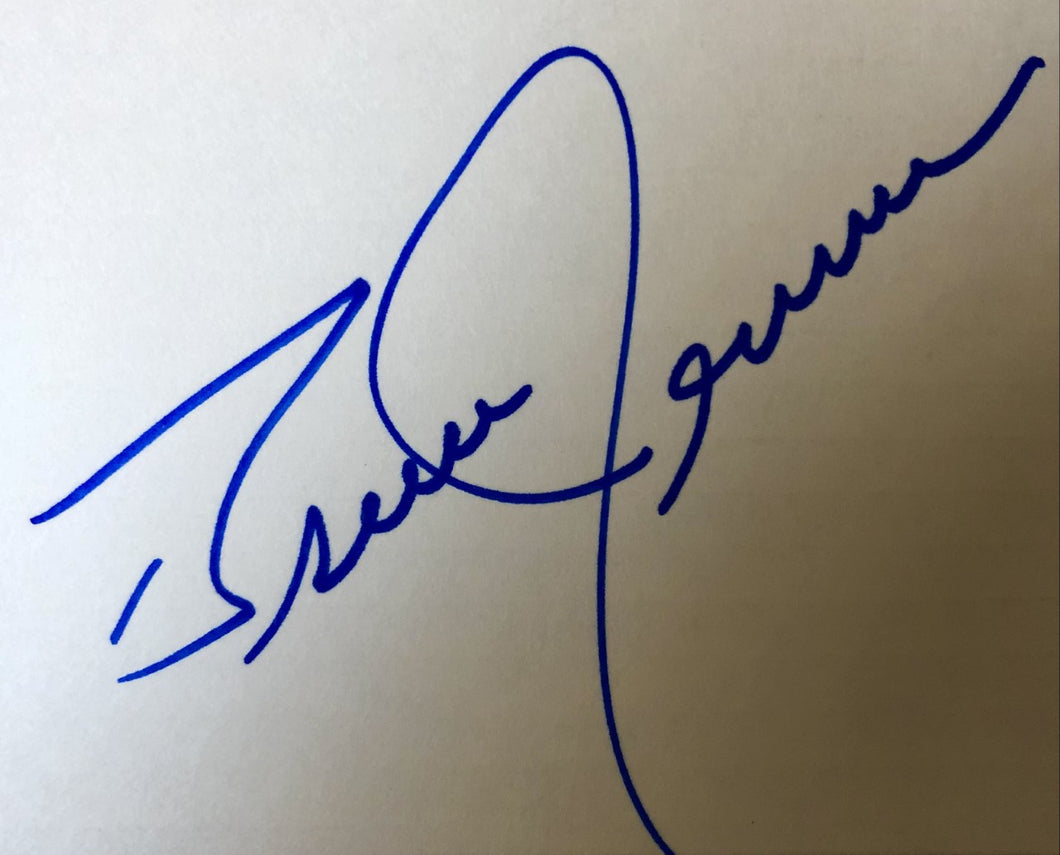 Bruce Jenner Signed 3x5 Index Card Signature Autograph Caitlyn Jenner.