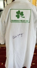 Burt Young signed Shamrock Meats butcher coat Paulie Rocky coa.