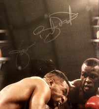 Collage of James Buster Douglas Signed Autographed 16x20 Color Photo vs Tyson COA