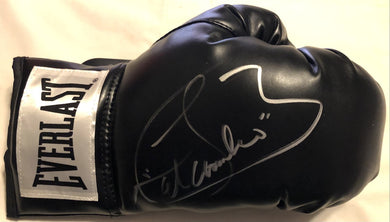 Canelo Alvarez Autographed Signed silver Everlast Black Boxing Glove