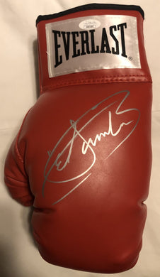 Canelo Alvarez Red Everlast Autographed silver signed Boxing Glove JSA.