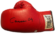 Cassius Clay autographed signed large in bold black marker dual certified Boxing Glove.