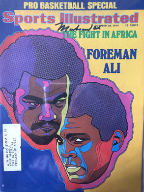 Muhammad Ali Vintage Autographed signed Magazine with Full letter JSA.