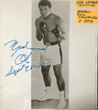 Muhammad Ali Vintage Autographed signed photo with inscription and dated JSA.