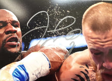 Floyd Mayweather Jr. vs McGregor Signed 11x14 Photo (Beckett COA)