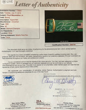 Floyd Mayweather Jr. Signed WBC Diamond Championship Belt (JSA FULL LETTER)