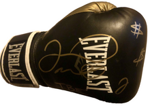 Floyd Mayweather Autographed signed in Gold Black Everlast Boxing Glove Certified.