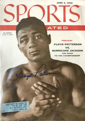 Floyd Patterson Professional Boxing Champion Autographed SI Magazine Cover