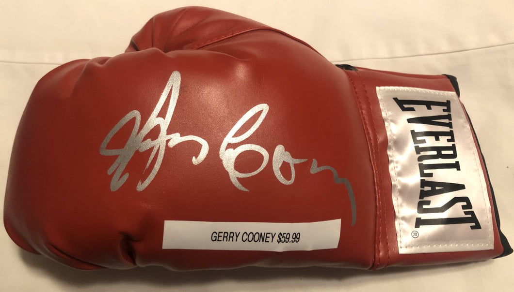Gerry Cooney Signed Autographed Red and silver everlast boxing Glove