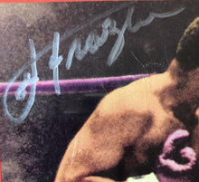 Joe Frazier Signed Autographed Rare Ring Magazine in silver signature JSA certified