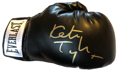 Katie Taylor Autographed Rare Signed Blk and Gold Boxing Glove.